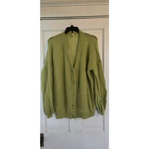 Nap Loungewear oversize slouchy green cardigan size L